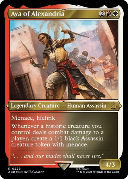 Aya of Alexandria (Foil Etched) [Assassin’s Creed] - MTG Single