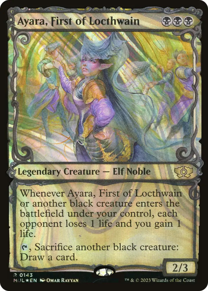 Ayara First of Locthwain (Halo Foil) [Multiverse Legends] - MTG Single