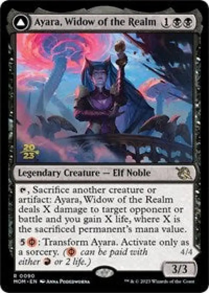 Ayara, Widow of the Realm (90) [Prerelease Cards]