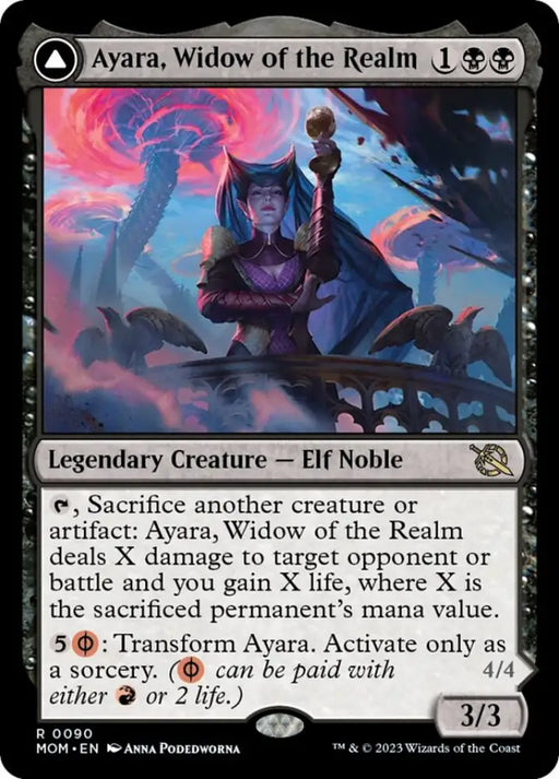 Ayara Widow of the Realm // Ayara Furnace Queen [March of the Machine] - MTG Single