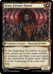 Ayara Widow of the Realm // Ayara Furnace Queen (Showcase Planar Booster Fun) [March of the Machine] - MTG Single