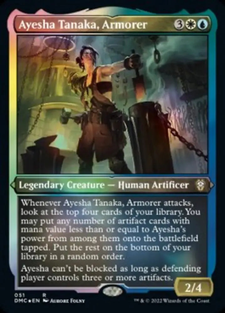 Ayesha Tanaka Armorer (Foil Etched) [Dominaria United Commander] - MTG Single