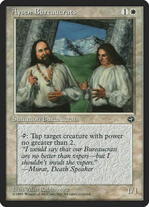 Aysen Bureaucrats (Murat Flavor Text) [Homelands] - MTG Single