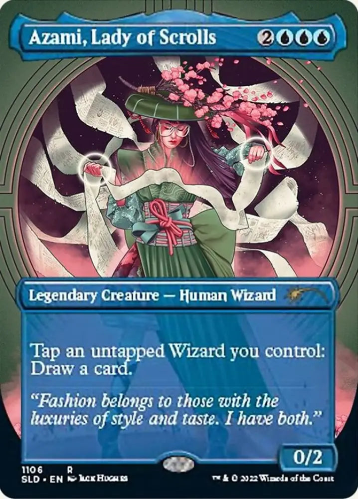 Azami Lady of Scrolls (Borderless) [Secret Lair Drop Series] - MTG Single