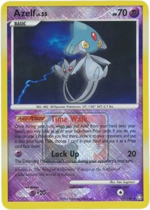 Azelf (19/146) (League Promo) [Diamond & Pearl: Legends Awakened] - Pokemon Single