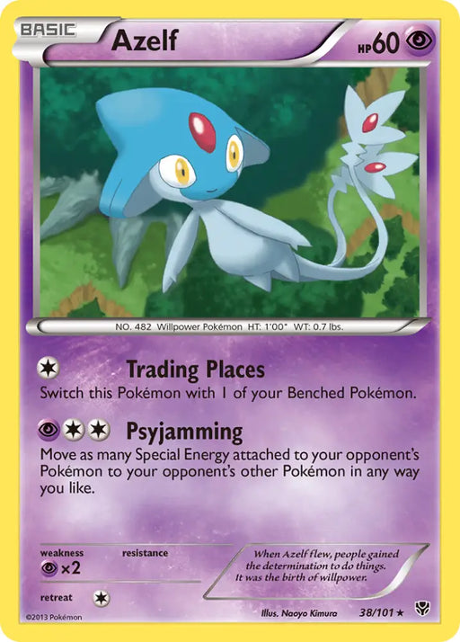 Azelf (38/101) [Black & White: Plasma Blast] - Pokemon Single
