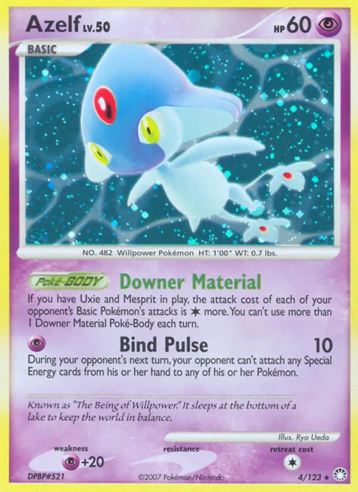 Azelf (4/123) [Diamond & Pearl: Mysterious Treasures] - Pokemon Single