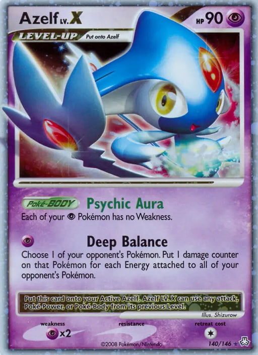 Azelf LV.X (140/146) [Diamond & Pearl: Legends Awakened] - Pokemon Single