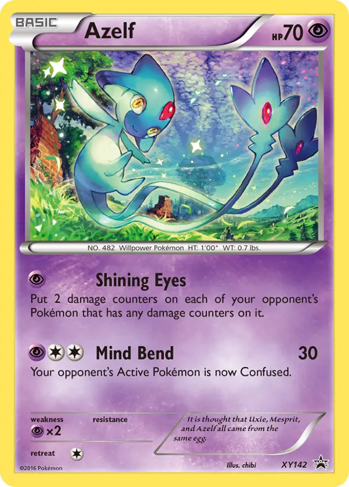 Azelf (XY142) [XY: Black Star Promos] - Pokemon Single