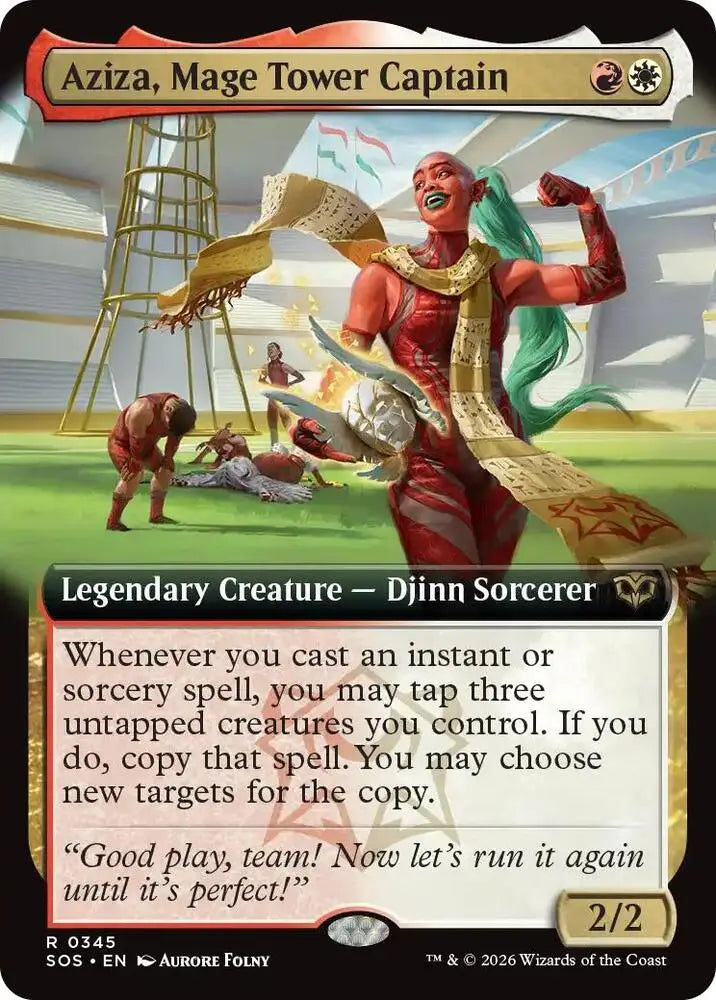 Aziza, Mage Tower Captain (Extended Art) (345) [Secrets of Strixhaven]