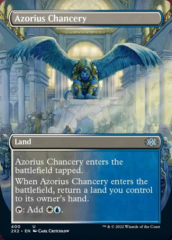 Azorius Chancery (Borderless Alternate Art) [Double Masters 2022] - MTG Single