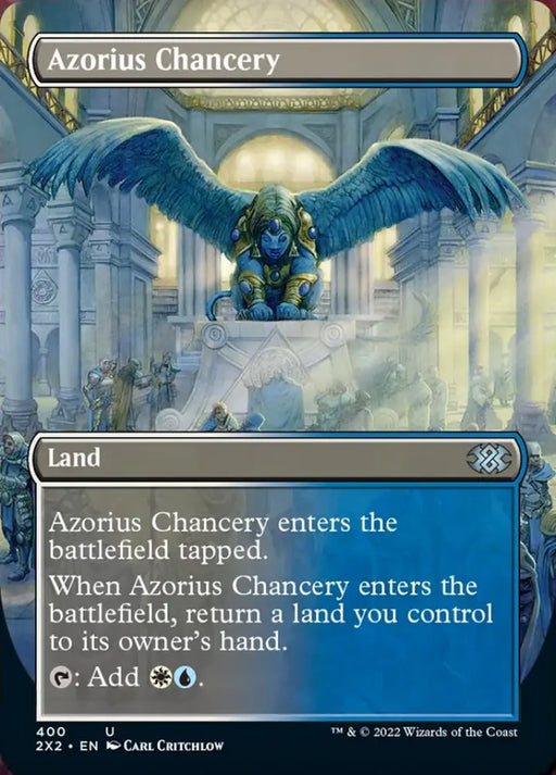 Azorius Chancery (Borderless Alternate Art) [Double Masters 2022] - MTG Single