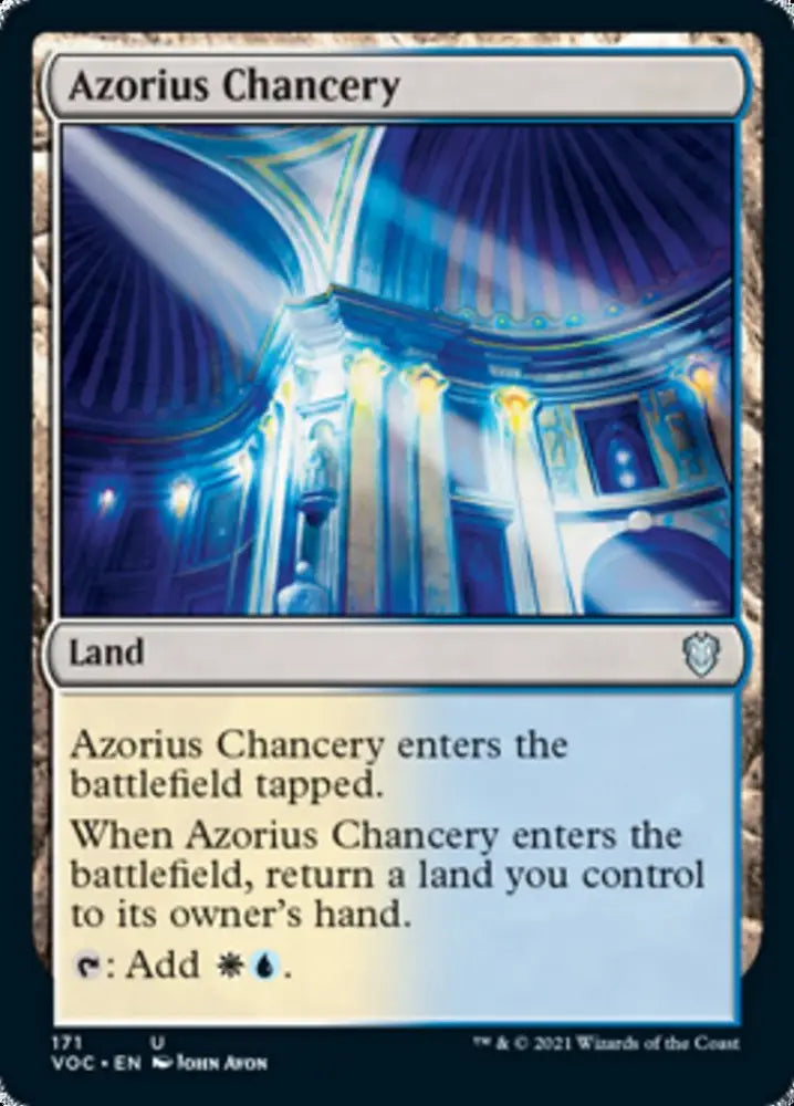 Azorius Chancery [Innistrad: Crimson Vow Commander] - MTG Single