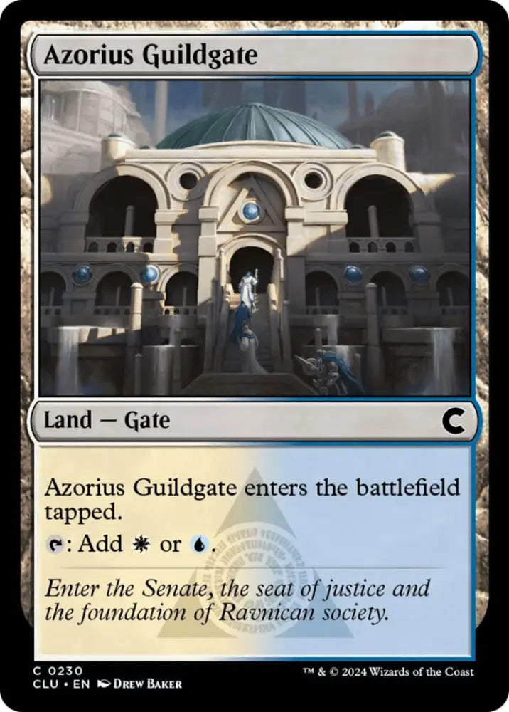 Azorius Guildgate [Ravnica: Clue Edition] - MTG Single