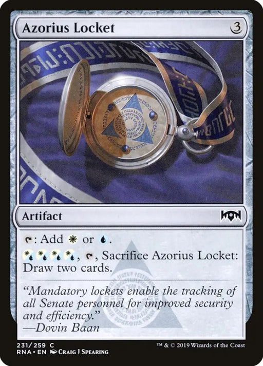 Azorius Locket [Ravnica Allegiance] - MTG Single