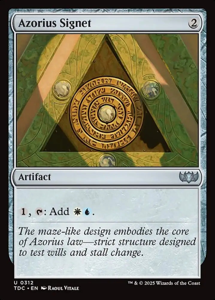 Azorius Signet (312) [Tarkir: Dragonstorm Commander]