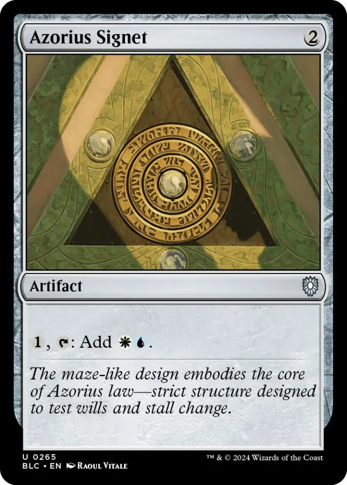 Azorius Signet [Bloomburrow Commander] - MTG Single