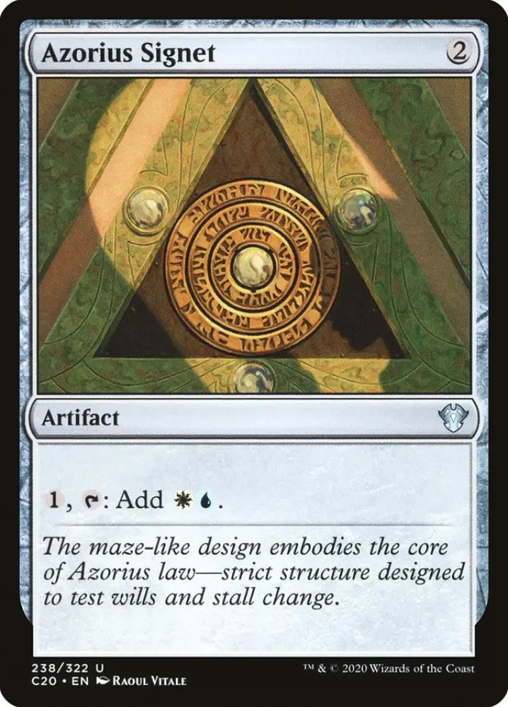 Azorius Signet [Commander 2020] - MTG Single
