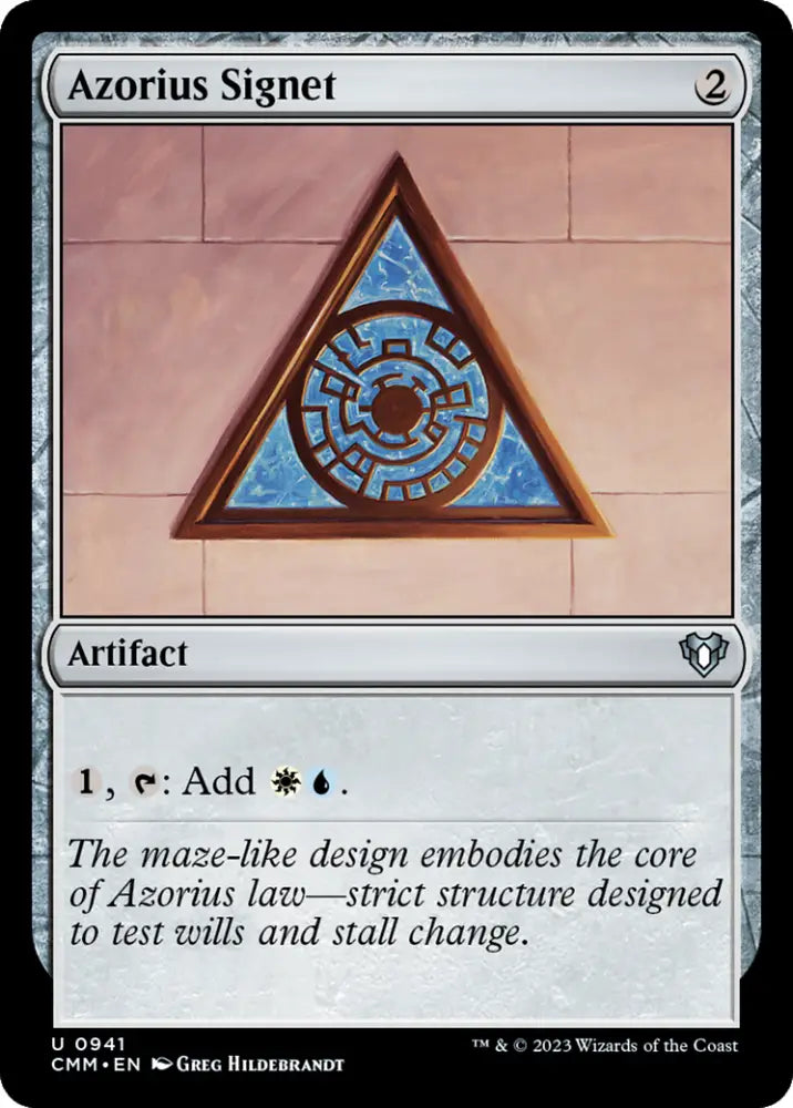Azorius Signet [Commander Masters] - MTG Single