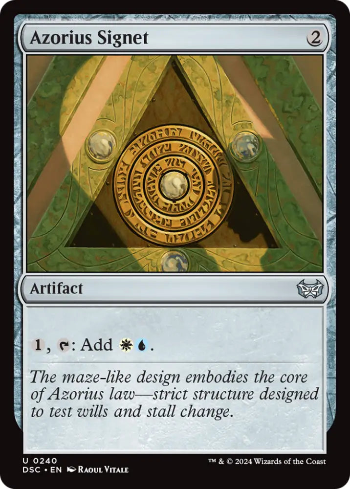 Azorius Signet [Duskmourn: House of Horror Commander] - MTG Single