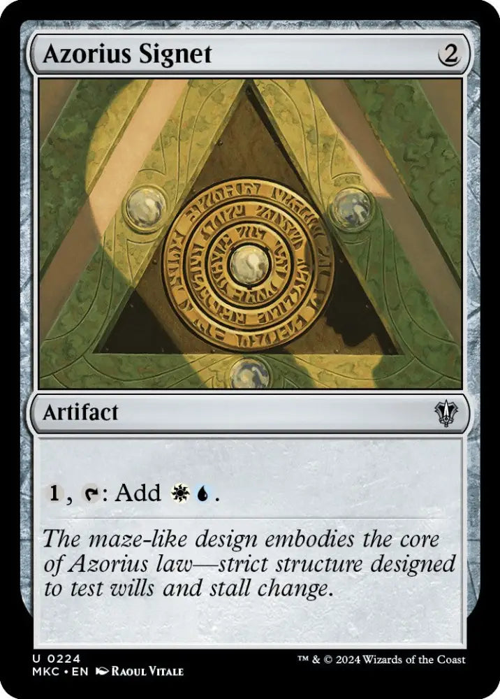 Azorius Signet [Murders at Karlov Manor Commander] - MTG Single