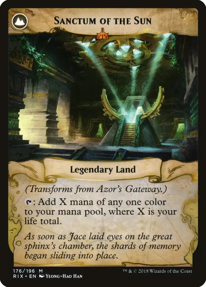 Azor’s Gateway // Sanctum of the Sun [Rivals of Ixalan] - MTG Single
