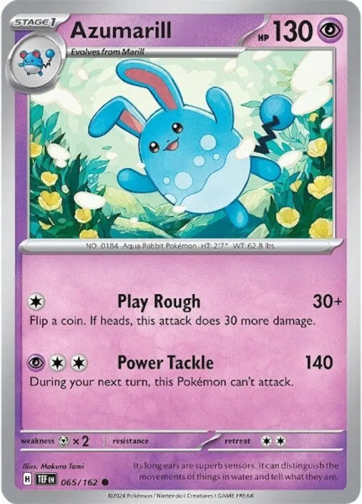 Azumarill (065/162) [Scarlet & Violet: Temporal Forces] - Pokemon Single