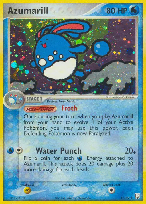 Azumarill (1/109) [EX: Team Rocket Returns] - Pokemon Single
