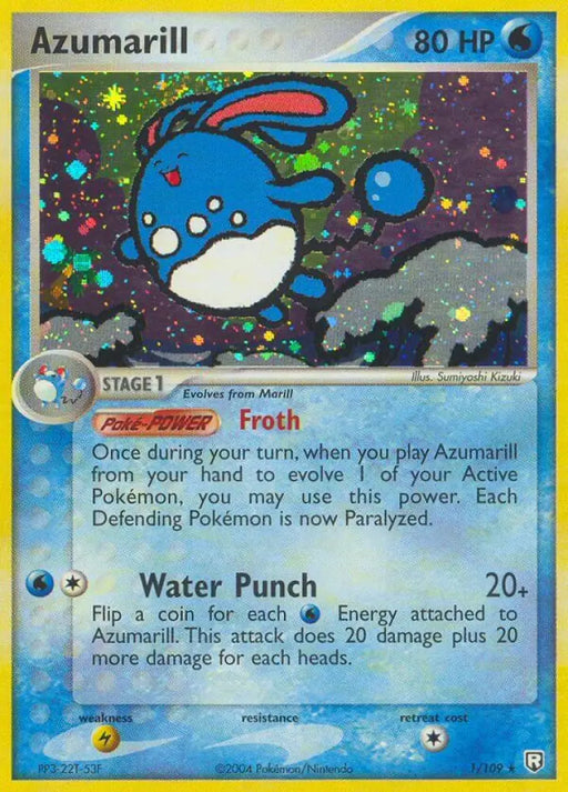 Azumarill (1/109) (Theme Deck Exclusive) [EX: Team Rocket Returns] - Pokemon Single