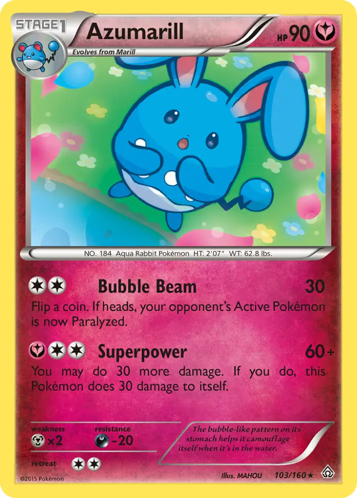 Azumarill (103/160) [XY: Primal Clash] - Pokemon Single