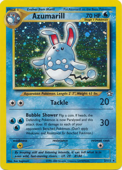 Azumarill (2/111) [Neo Genesis Unlimited] - Pokemon Single