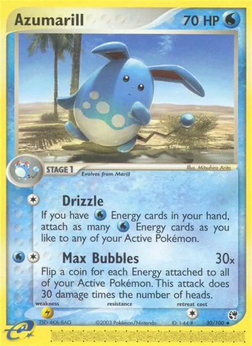 Azumarill (30/100) [EX: Sandstorm] - Pokemon Single