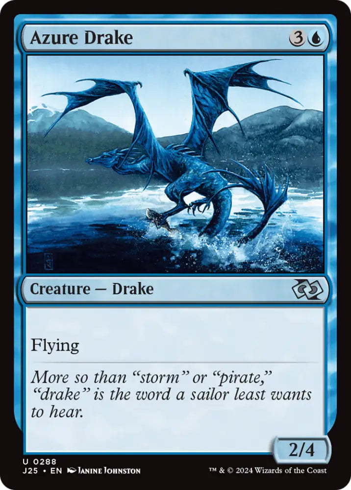Azure Drake [Foundations Jumpstart] - MTG Single