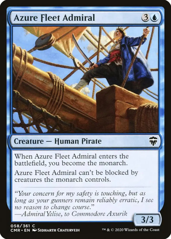 Azure Fleet Admiral [Commander Legends] - MTG Single