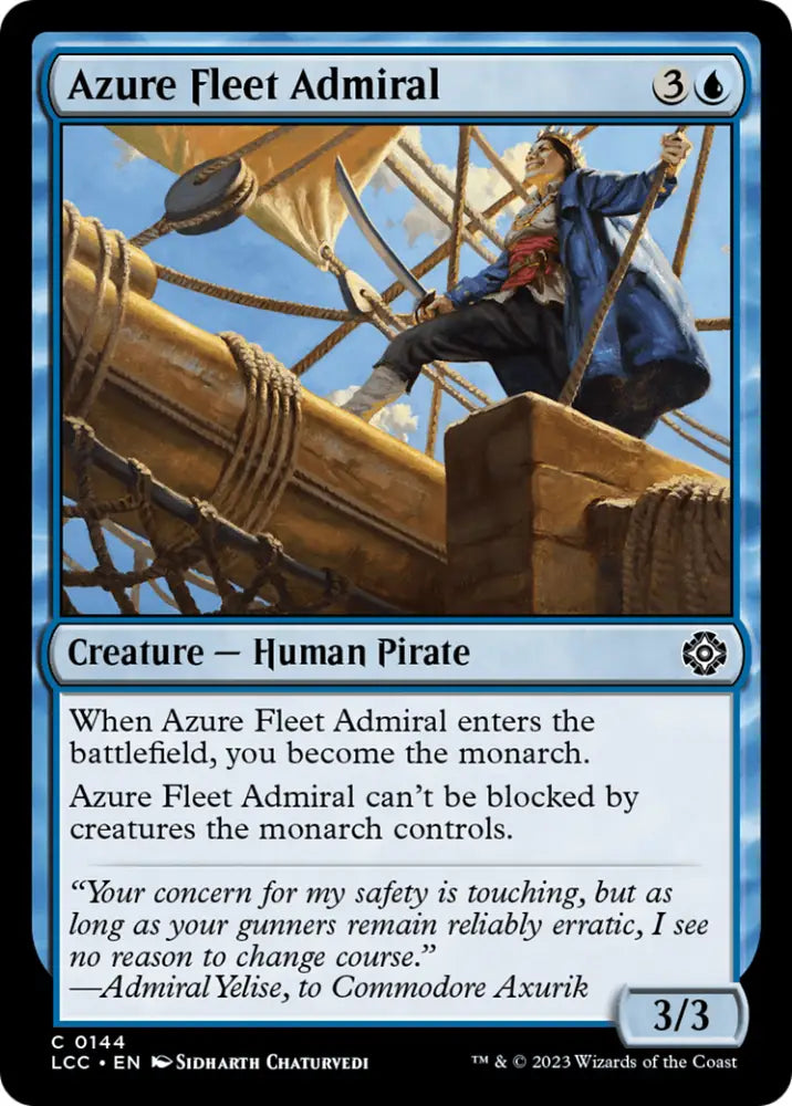 Azure Fleet Admiral [The Lost Caverns of Ixalan Commander] - MTG Single
