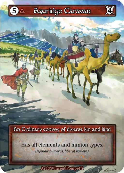 Azuridge Caravan (Foil) [Beta]