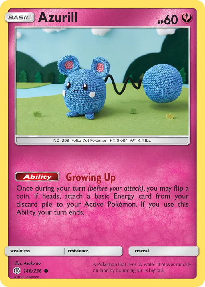 Azurill (146/236) [Sun & Moon: Cosmic Eclipse] - Pokemon Single