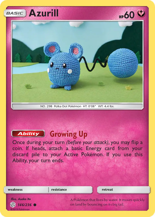 Azurill (146/236) [Sun & Moon: Cosmic Eclipse] - Pokemon Single