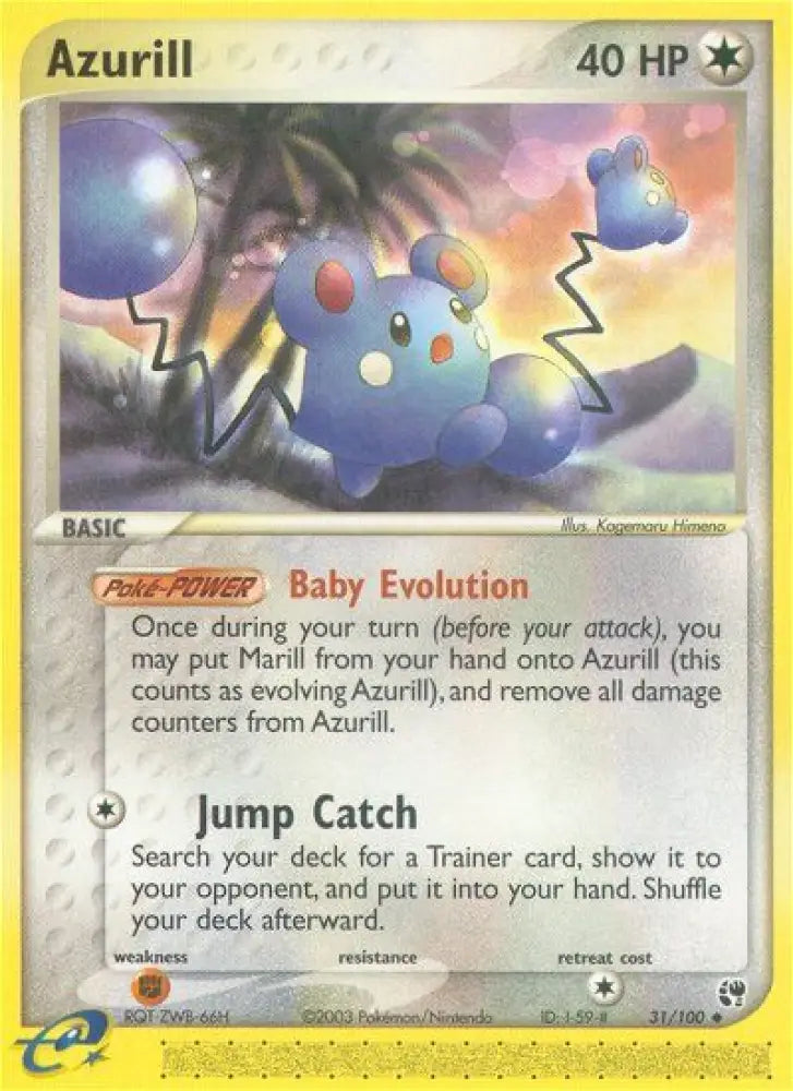 Azurill (31/100) [EX: Sandstorm] - Pokemon Single