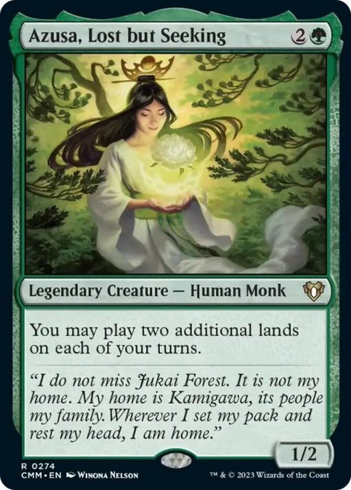 Azusa Lost but Seeking [Commander Masters] - MTG Single