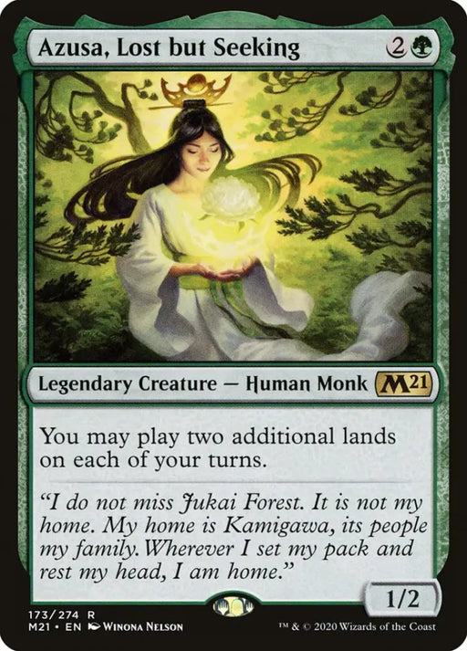 Azusa Lost but Seeking [Core Set 2021] - MTG Single