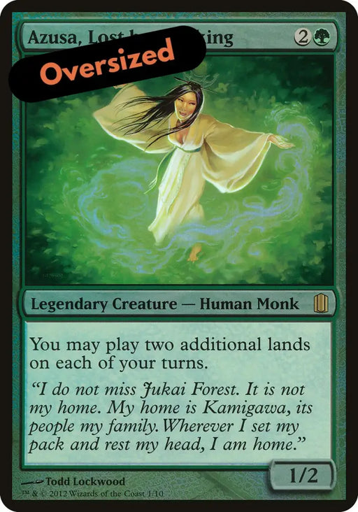 Azusa Lost but Seeking (Oversized) [Commander’s Arsenal Oversized] - MTG Single