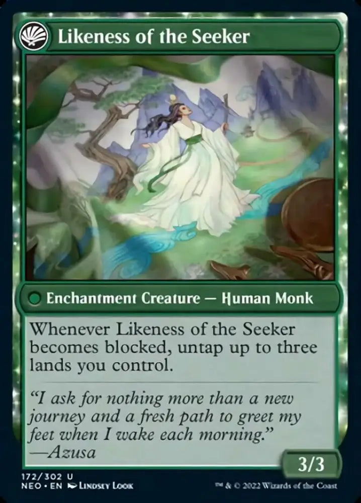 Azusa’s Many Journeys // Likeness of the Seeker [Kamigawa: Neon Dynasty] - MTG Single