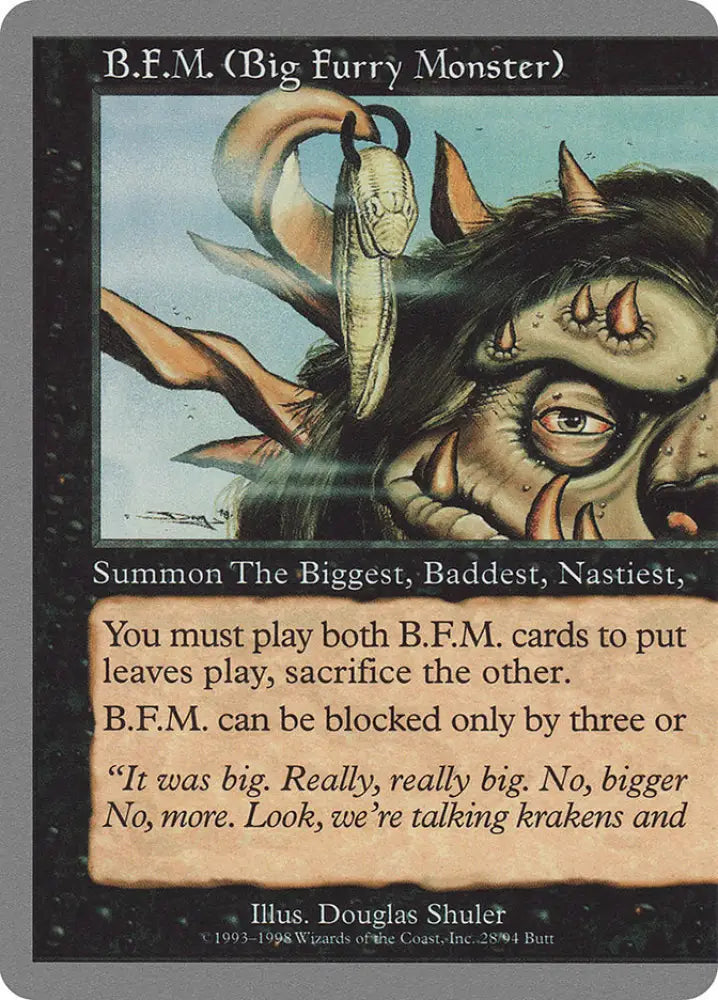 B.F.M. (Big Furry Monster) (28/94) [Unglued] - MTG Single