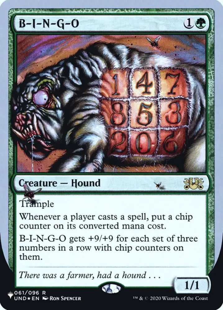 B-I-N-G-O (Unfinity Foil Edition) [The List] - MTG Single