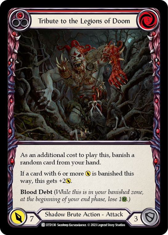 Tribute to the Legions of Doom (Red) [Dusk Till Dawn] Rainbow Foil