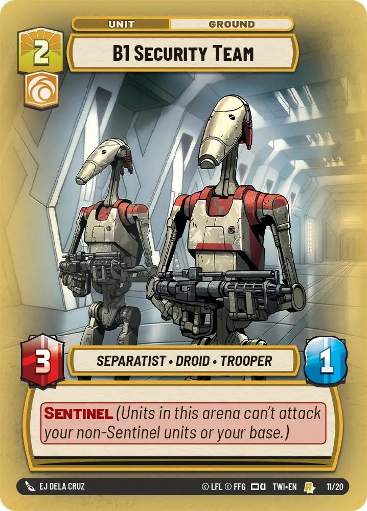 B1 Security Team (11/20) [Twilight of the Republic: Weekly Play] - Star Wars: Unlimited Single