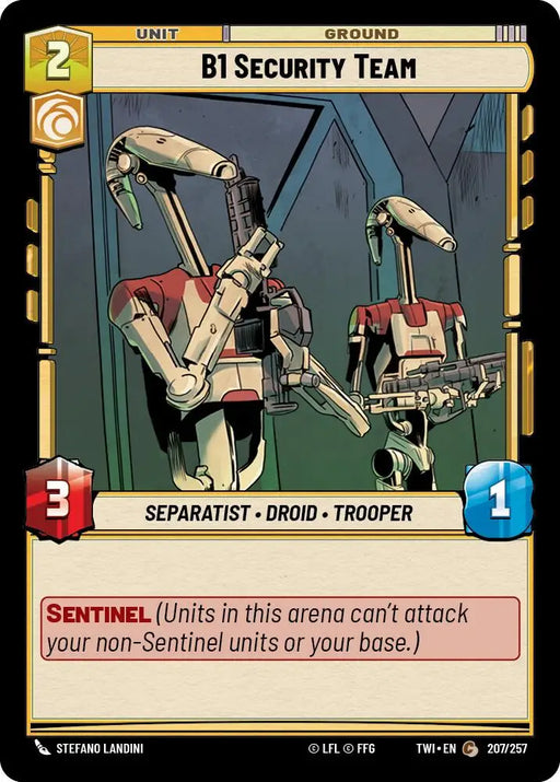 B1 Security Team (207/257) [Twilight of the Republic] - Star Wars: Unlimited Single