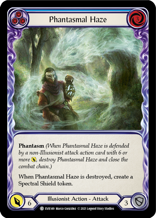 Phantasmal Haze (Blue) [Everfest] 1st Edition Normal