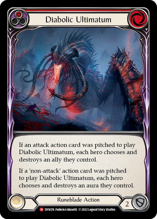 Diabolic Ultimatum [Dynasty] Rainbow Foil